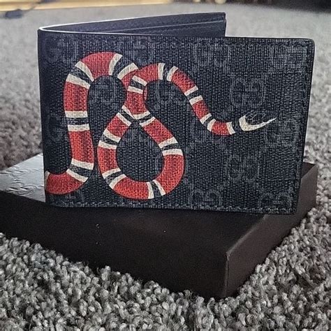 gucci snake belt|authentic Gucci snake wallet.